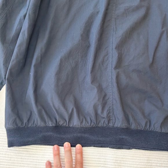 Scotch & Soda Poplin Bomber Shirt in Midnight - Picture 12 of 16